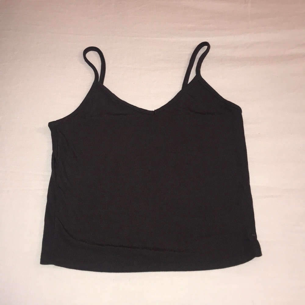 grey cropped tank- american eagle